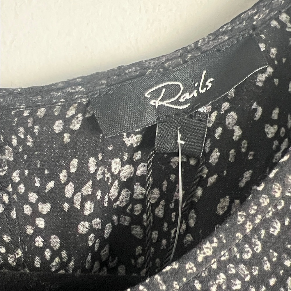 NEW Rails Size Large Inez Slate Python Smocked Wa… - image 14